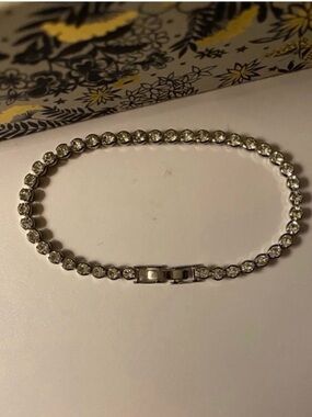 5CT Bezel Set Lab Created Diamond Tennis Bracelet 14K Gold Plated